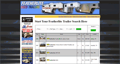 Desktop Screenshot of featherliteusedhorsetrailerdealer.com